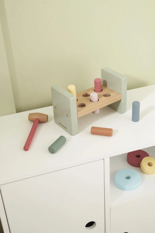 Kid's Concept - Ławka z młotkiem | Multicolor (EDVIN)