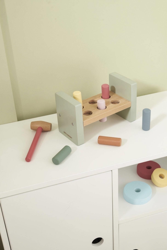 Kid's Concept - Ławka z młotkiem | Multicolor (EDVIN)