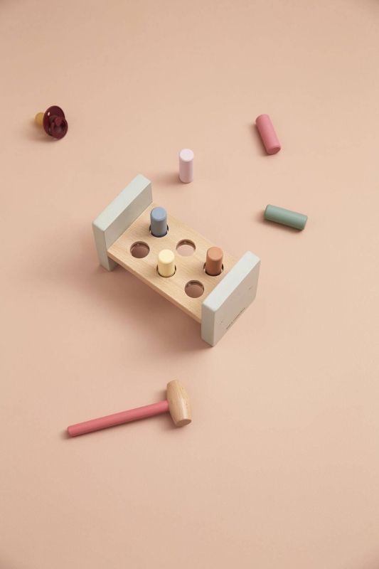 Kid's Concept - Ławka z młotkiem | Multicolor (EDVIN)