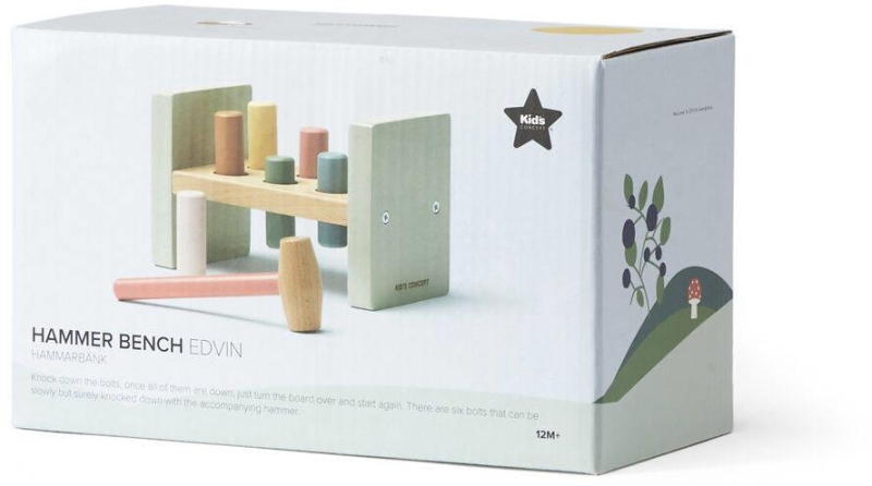 Kid's Concept - Ławka z młotkiem | Multicolor (EDVIN)
