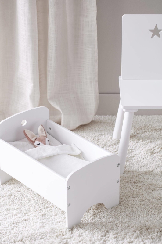 Kid's Concept - Łóżeczko dla lalek z pościelą | Multicolor (KID'S HUB)