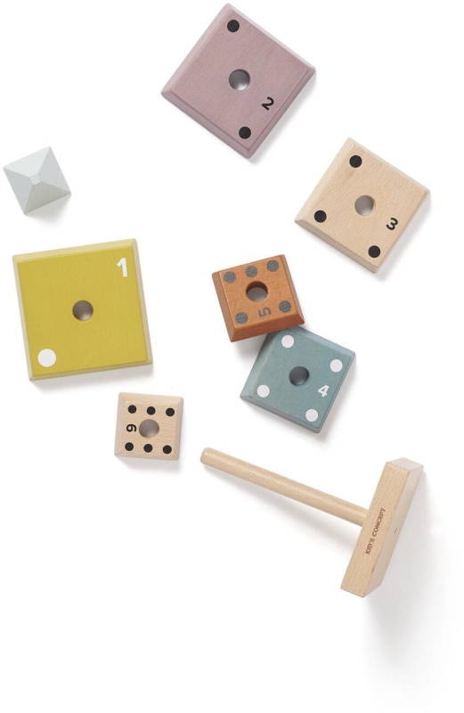 Kid's Concept - Piramida drewniana | Multicolor (NEO)