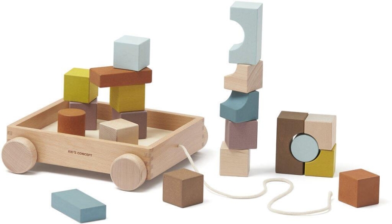 Kid's Concept - Wózek z klockami NEO | Multicolor (NEO)