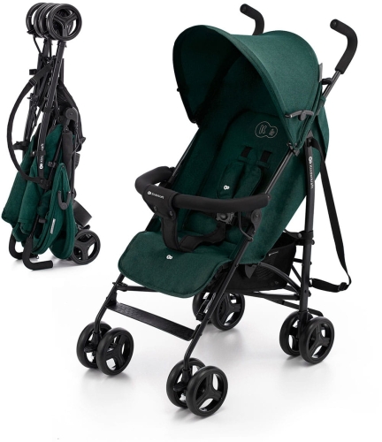 Kinderkraft Tik - miejski wózek spacerowy, parasolka | Green Forest