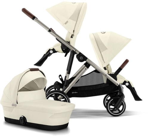 Cybex Gazelle S 2.0 - wózek wielofunkcyjny, kompletny zestaw rok po roku | TPE Seashell Beige