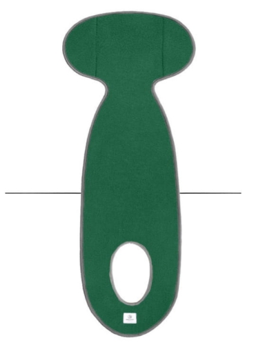 Simple Wool Very Merry+ - termoaktywna wkładka z wełny merino  do fotelika samochodowego ~15-36kg | G2+ Szmaragdowy