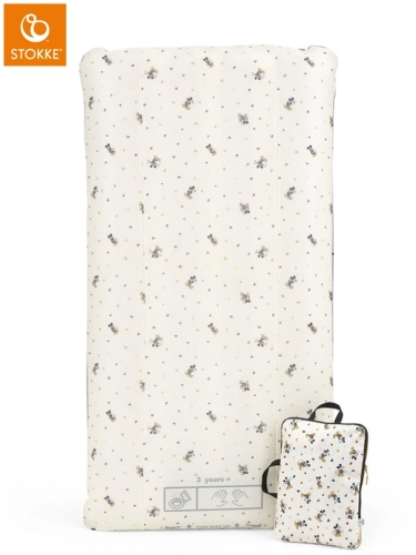 Stokke CloudSleeper - łóżeczko turystyczne, pompowany materac dla dzieci | Mickey Celebration x Disney