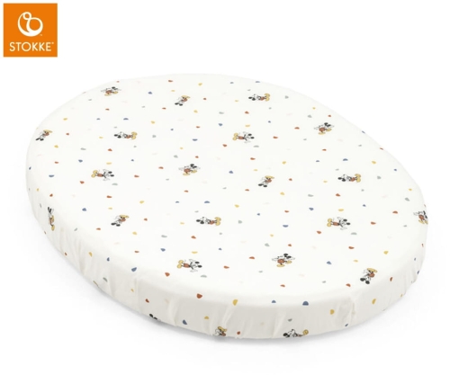 Stokke Sleepi Mini Fitted Sheet V3 - prześcieradło do łóżeczka | Mickey Celebration x Disney