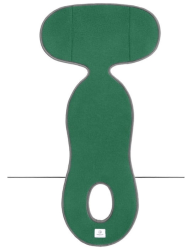 Simple Wool More Merry - termoaktywna wkładka z wełny merino  do fotelika samochodowego ~0-18kg | G1 Szmaragdowy