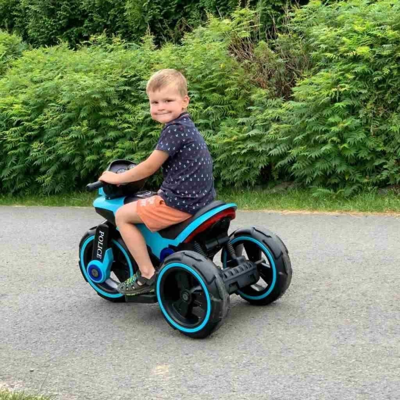 Baby Mix Police - motocykl na akumulator | Blue