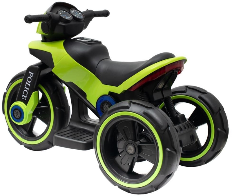 Baby Mix Police - motocykl na akumulator | Green