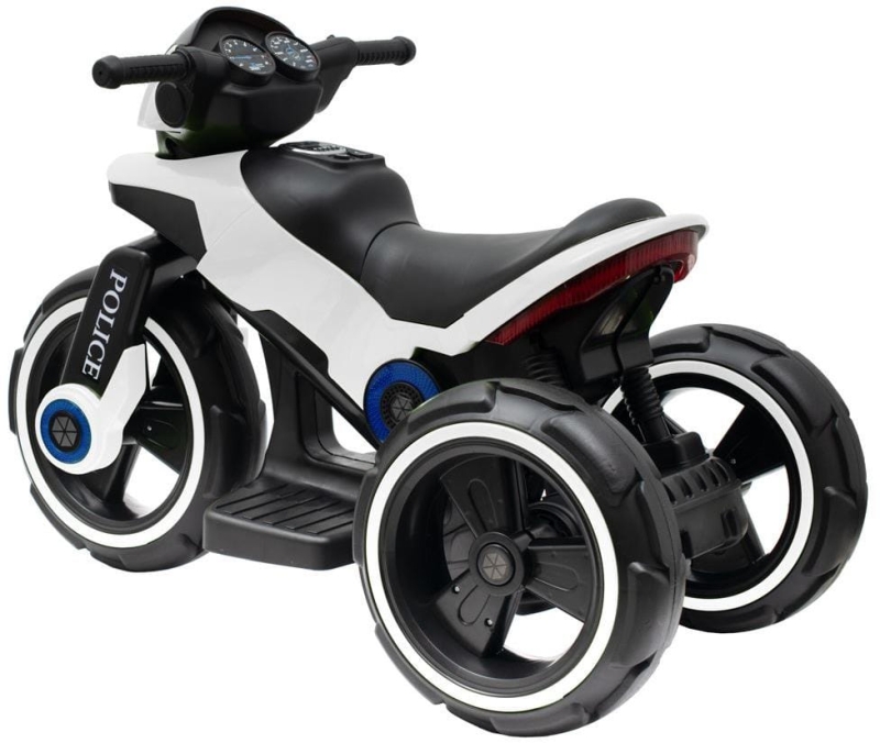 Baby Mix Police - motocykl na akumulator | White