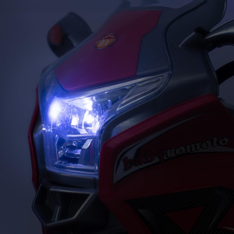 Baby Mix Racer - motocykl na akumulator | Black & Red