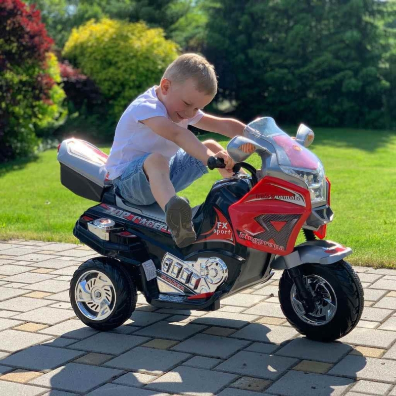 Baby Mix Racer - motocykl na akumulator | Black & Red