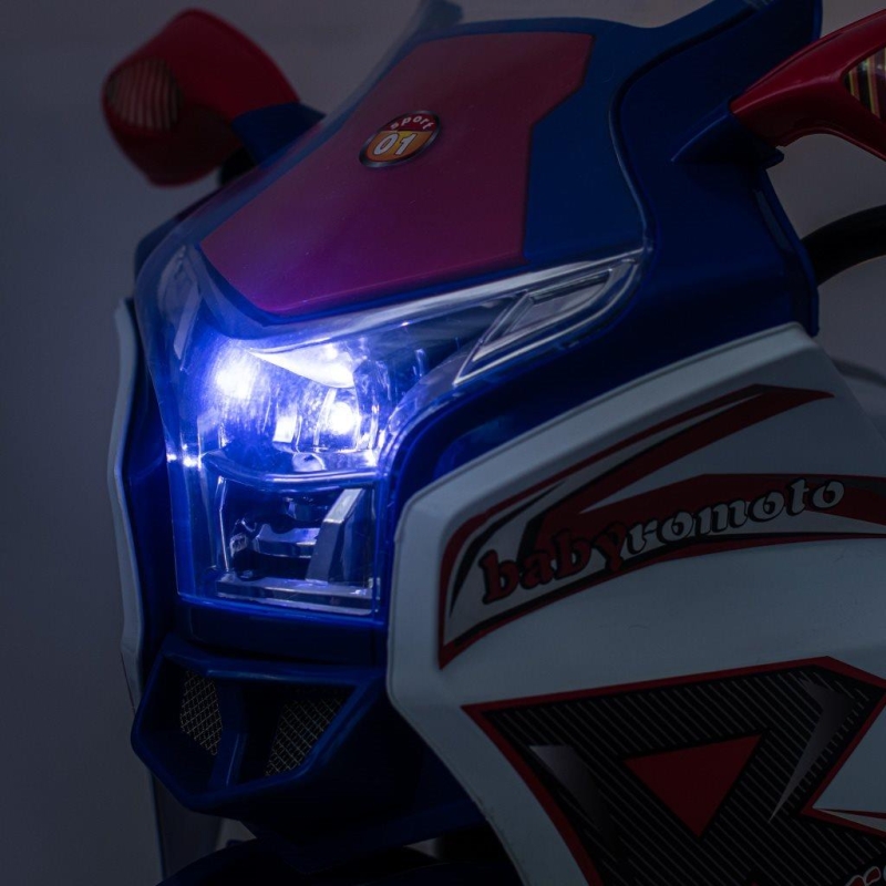 Baby Mix Racer - motocykl na akumulator | White