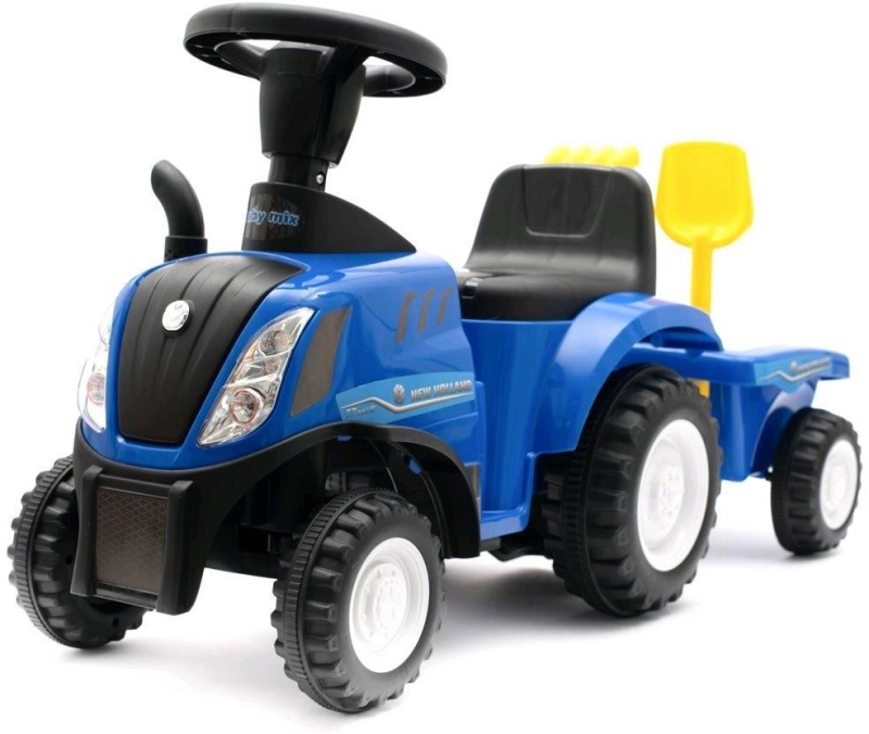 Baby Mix New Holland - traktor z przyczepą | Żółty