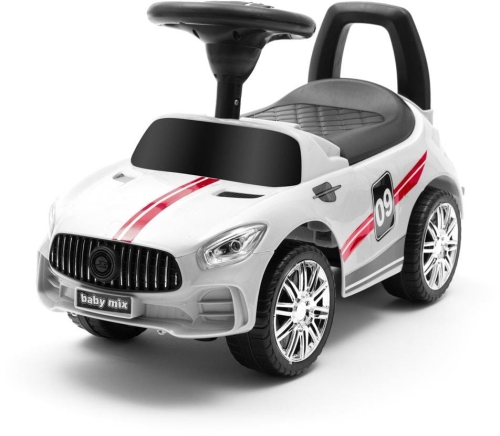 Baby Mix Racer - jeździk auto | White