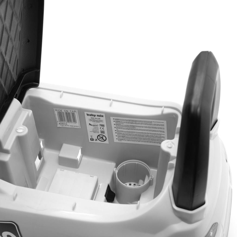 Baby Mix Racer - jeździk auto | White