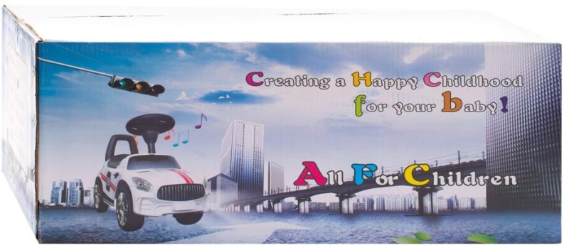 Baby Mix Racer - jeździk auto | White