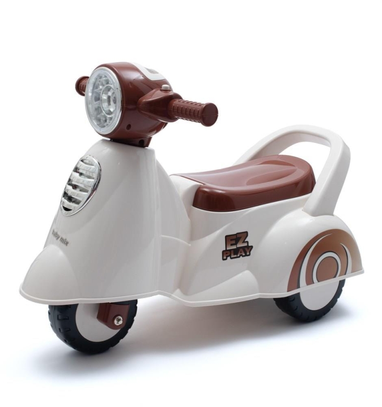 Baby Mix Scooter - jeździk z dźwiękiem | White