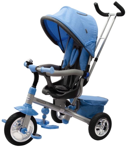 Baby Mix Typhoon 360 - obrotowy rowerek trójkołowy | Blue