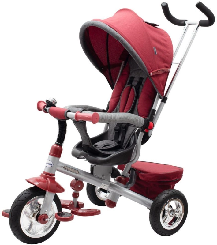 Baby Mix Typhoon 360 - obrotowy rowerek trójkołowy | Bordo