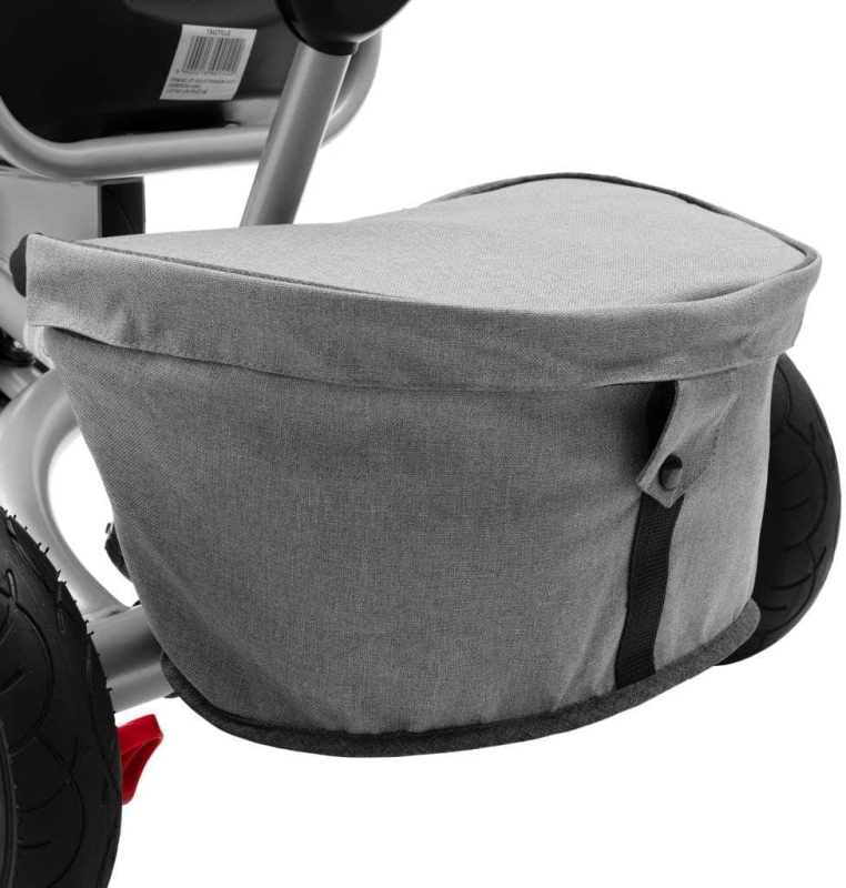 Baby Mix Typhoon 360 - obrotowy rowerek trójkołowy | Gray