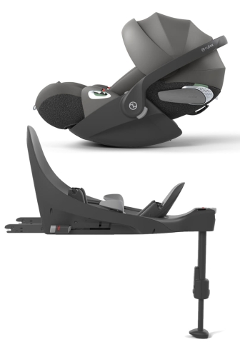 Cybex Cloud T i-Size - rozkładany fotelik samochodowy, zestaw z bazą isofix | Mirage Grey