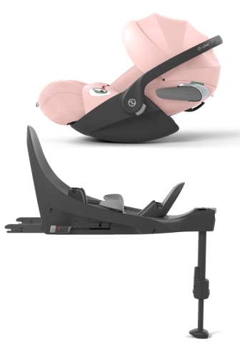 Cybex Cloud T i-Size - rozkładany fotelik samochodowy, zestaw z bazą isofix | PLUS Peach Pink