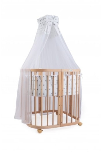 Waldin - wyposażenie, tekstylia do łóżeczka 7w1 | Szare Gwiazdki