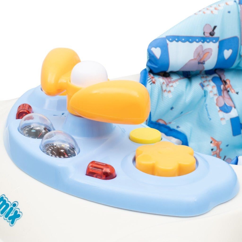 Baby Mix - chodzik z kierownicą | Light Blue
