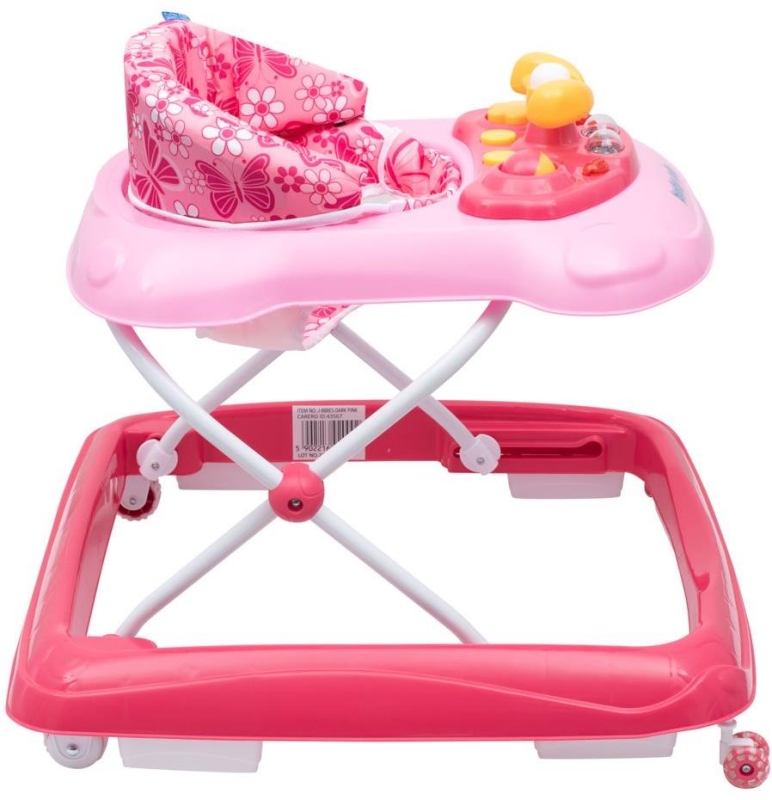 Baby Mix - chodzik z kierownicą | Dark Pink