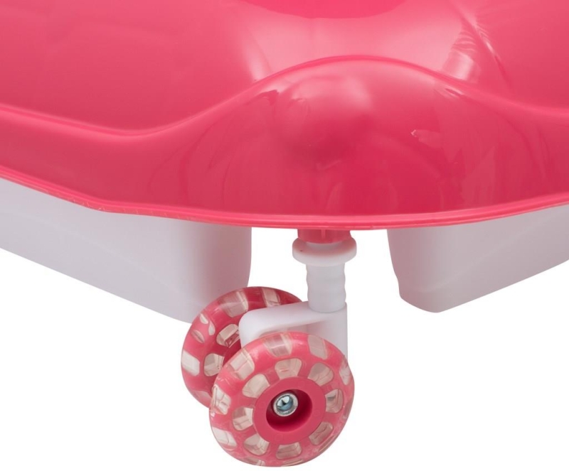 Baby Mix - chodzik z kierownicą | Dark Pink