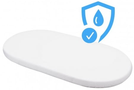 Waldin - nieprzemakalne, bawełniane prześcieradło do łóżeczka 7w1 | Owal Duży