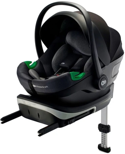 Kinderkraft i-Care i-Size - fotelik samochodowy 40-87 cm, ~0-13 kg, zestaw z bazą Isofix | Cool Grey