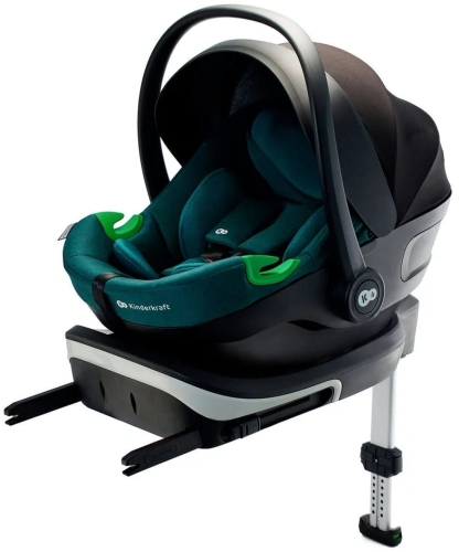 Kinderkraft i-Care i-Size - fotelik samochodowy 40-87 cm, ~0-13 kg, zestaw z bazą Isofix | Harbour Blue