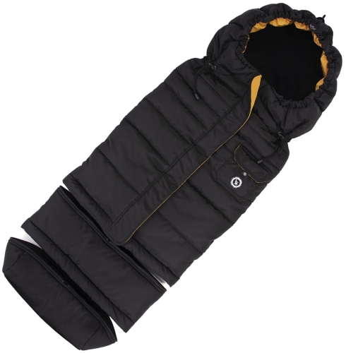 Cottonmoose Thunder - uniwersalny śpiworek 2w1 z możliwością przedłużenia | Black