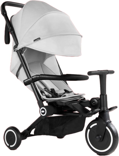 Smartrike Traveler - rowerek trójkołowy z funkcjami wózka spacerowego | Grey