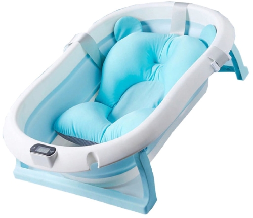 Primabobo Premium - składana wanienka z poduszką i termometrem | Blue