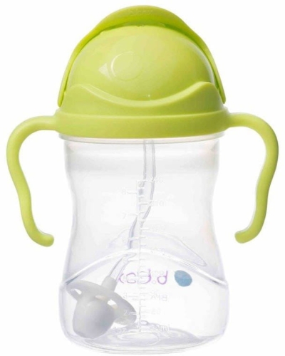 b.box - bidon ze słomką  i obciążnikiem 240 ml | Ananasowy