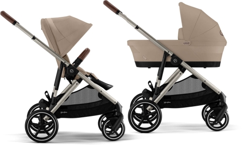 Cybex Gazelle S 2.0 - wózek wielofunkcyjny, zestaw 2w1 dla jednego dziecka | TPE Almond Beige