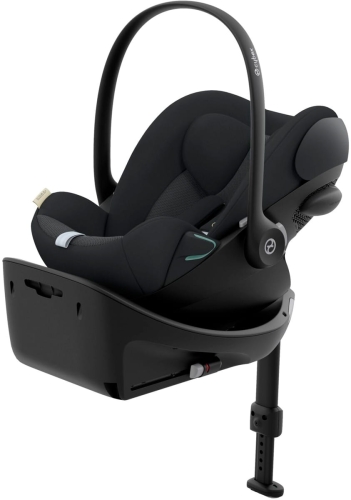 Cybex Cloud G i-Size - rozkładany fotelik samochodowy, zestaw z bazą isofix | PLUS Moon Black