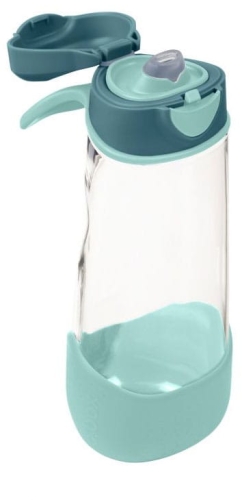 b.box - tritanowa butelka sportowa dla dzieci, z ustnikiem 600 ml | Emerald Forest