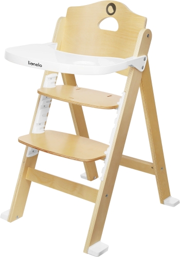 Lionelo Floris - drewniane krzesełko do karmienia rosnące z dzieckiem | Natural