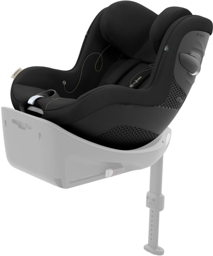 Cybex Sirona G i-Size - obrotowy fotelik samochodowy, siedzisko 360­° ~ 0-18 kg | Moon Black