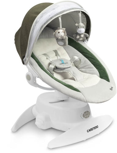 Caretero Opti - wielofunkcyjny obrotowy leżaczek | Green