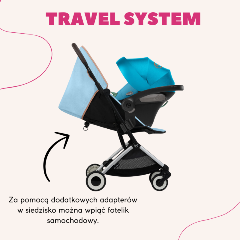 Travel system Cybex Orfeo i fotelik samochodowy