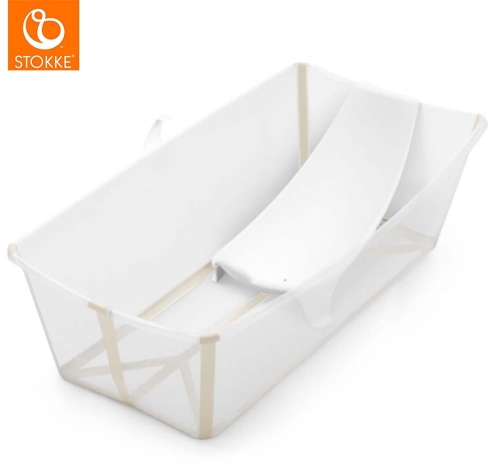 Stokke Flexi Bath - składana wanienka dziecięca z wkładką | Sandy Beige