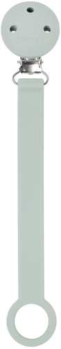 Nattou - silikonowa zawieszka do smoczka | Light Sage Green
