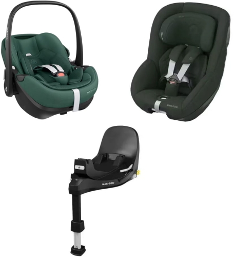 Zestaw Maxi-Cosi Pebble 360 PRO 2 + Pearl + Baza | Green
